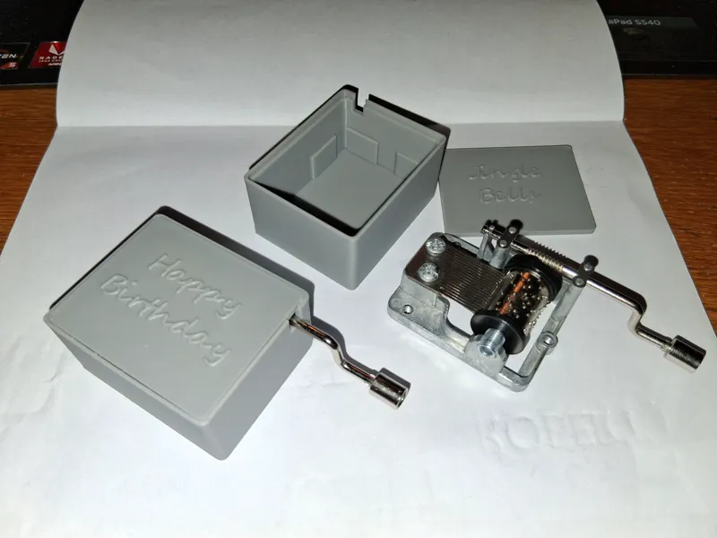 Einfache Box für Spieluhr