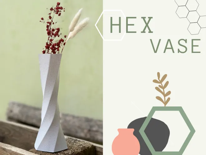 Hexagonal Vase - Twisted