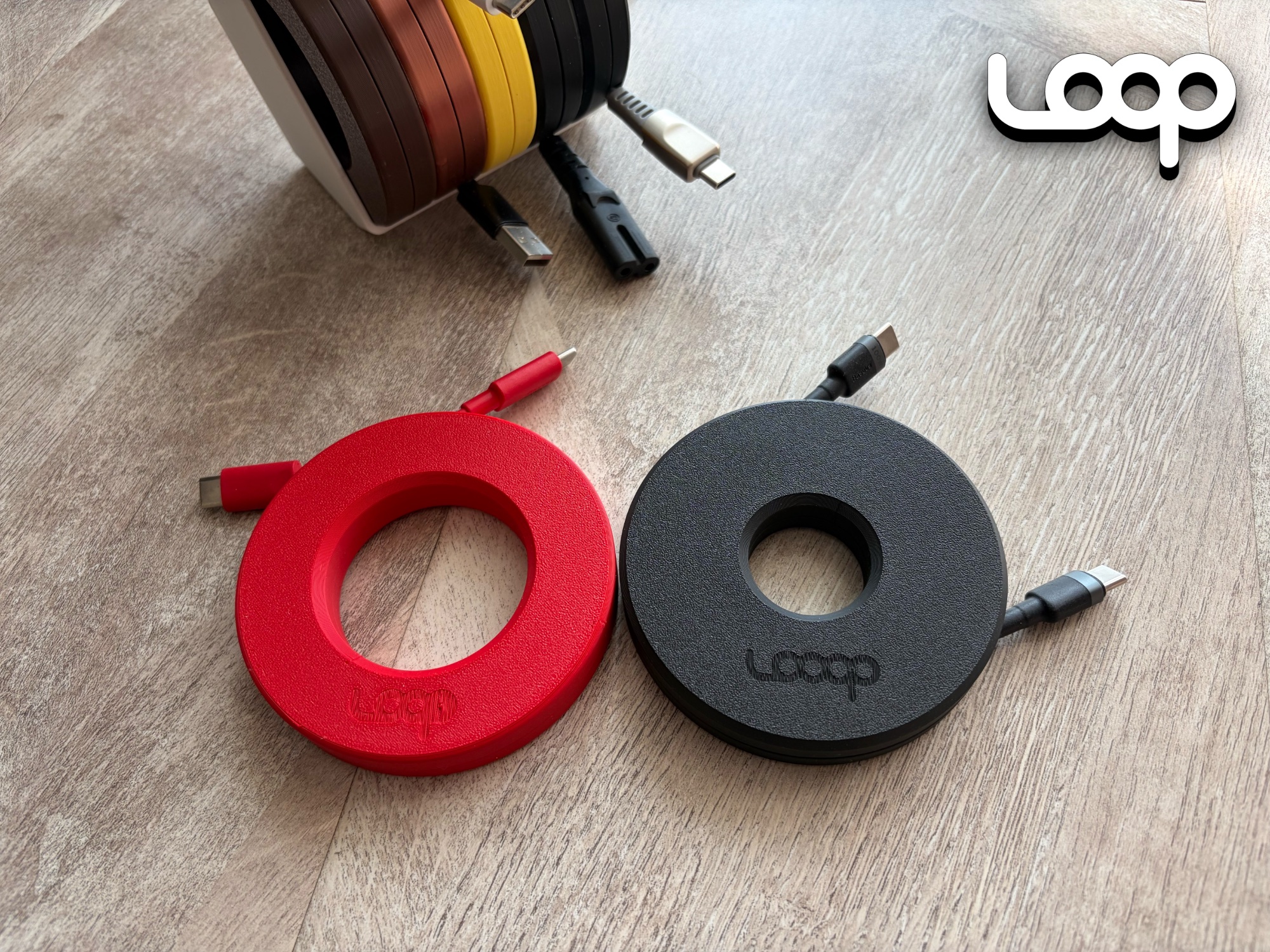 Miniatura 1 do modelo 3D LOOOP - 线缆收纳