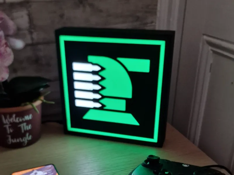Helldivers 2 gatling lightbox changeable front