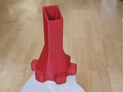 Milk Bottle Pourer for Silica Beads