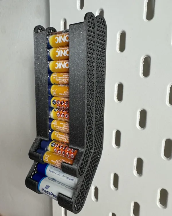 Distributeur de piles AA/AAA pour panneau Ikea Skadis