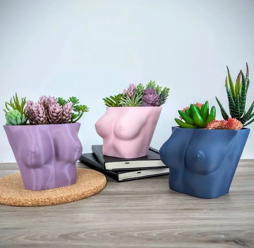 cloth planters Indoor/Outdoor Planter Made from Denim and Plastics, 100% Recycled  Materials main image 1