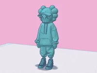 Figurine Kaws à capuche — photo 1