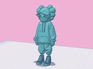 Kaws in Hoodie