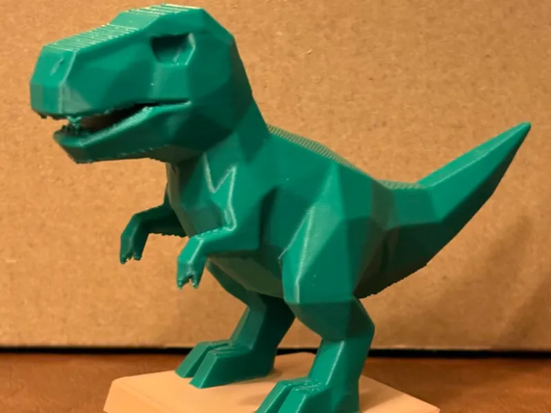 Low Poly Dinosaur Statue