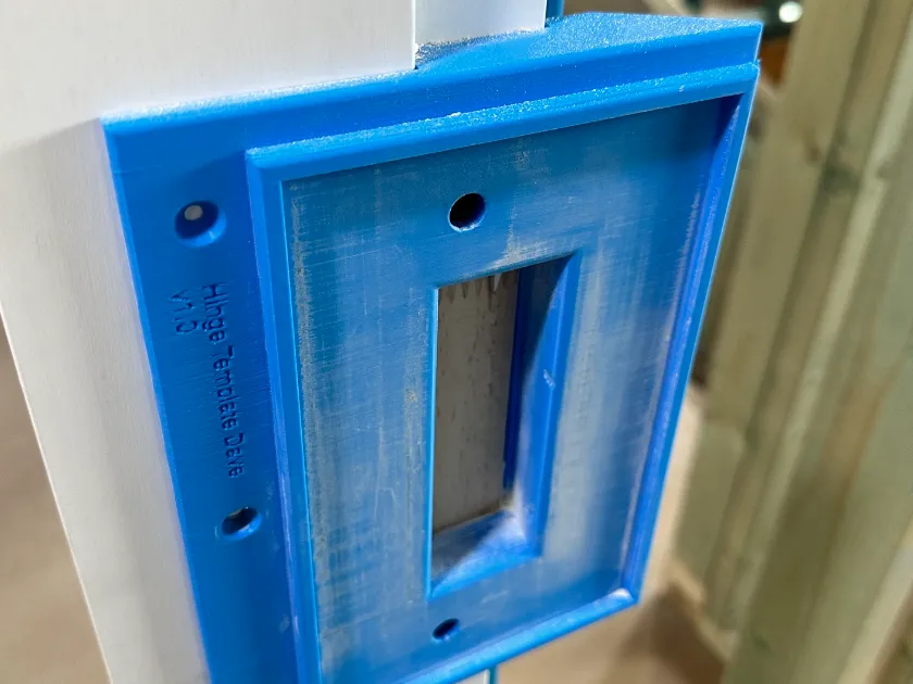 Hinge router template by Just_Dave MakerWorld: Download Free 3D Models