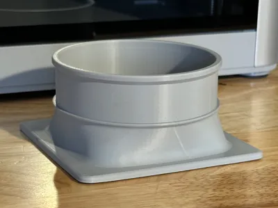 Exhaust fan duct for X1C (4 in tube, 8x3 magnets)