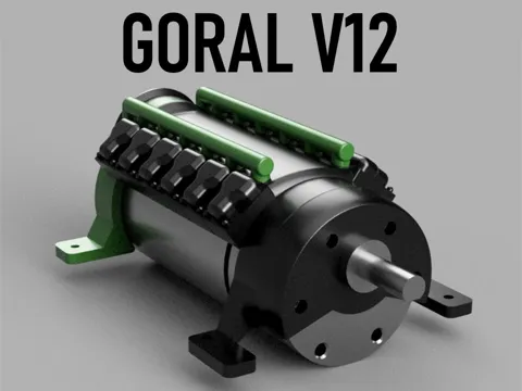 Letrero o emblema decorativo: GORAL V12 Engine Upgrade - JGB37-555 — referencia de MakerWorld