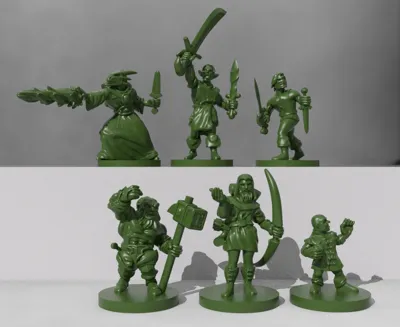 Dnd Player Character Pack1 Miniatures Remixed By Darkwing Makerworld