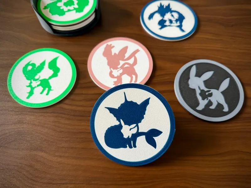 Pokémon Evolution Coaster (Eevee & Vaporeon)