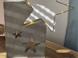 Beton Gussform für Weihnachtsdeko