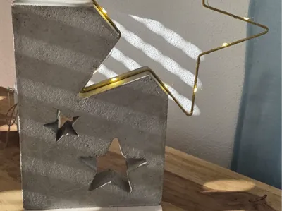 Concrete mold for Christmas decoration