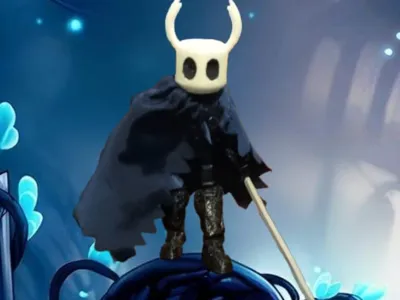 Articulated figure of the little knight (Hollow Knight)