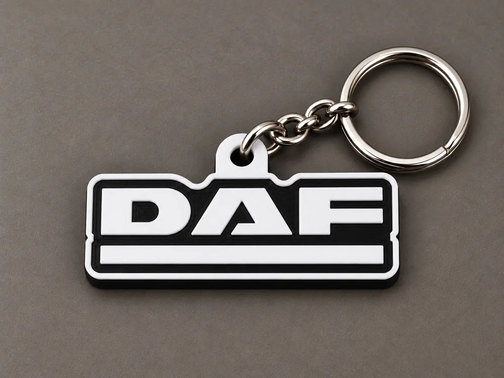 Printable Loop Border DAF Keychain – Truck Logo - Free 3D Print Model - MakerWorld