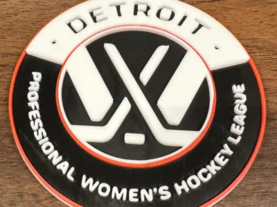 PWHL Detroit Logo Sign