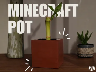 Minecraft Bamboo / Flower Pot!
