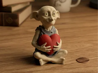 Valentines Day Dobby - Dobby found a heart <3