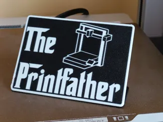 The Printafter Desk Plate