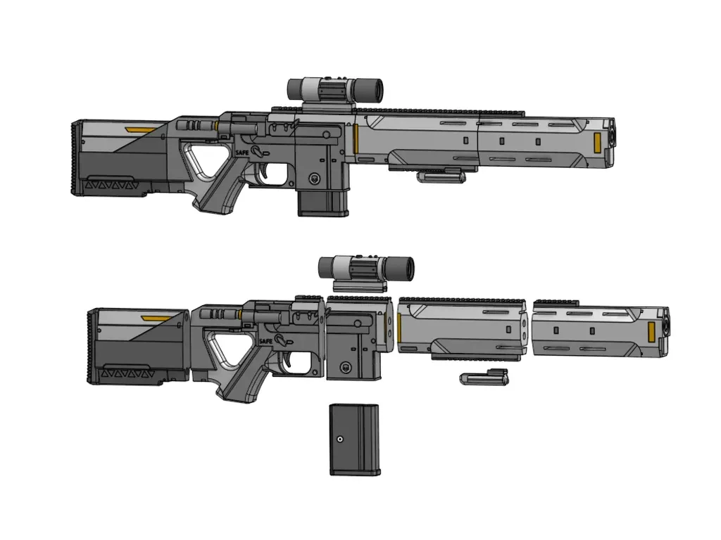 R-72 Censor Helldivers 2 - Free 3D Print Model - MakerWorld