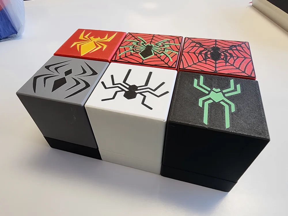 Spider-Man Armor & Suit Deck Boxes: 6 Designs - Free 3D Print Model ...