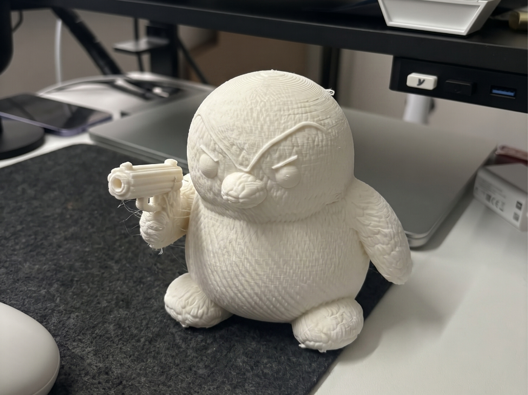 Aggressive Bird with Gun | Funny 3D Meme Model