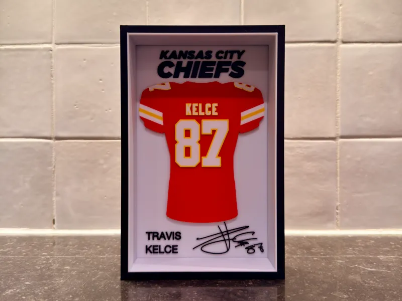 Travis Kelce - Kansas City Chiefs - Jersey Frame