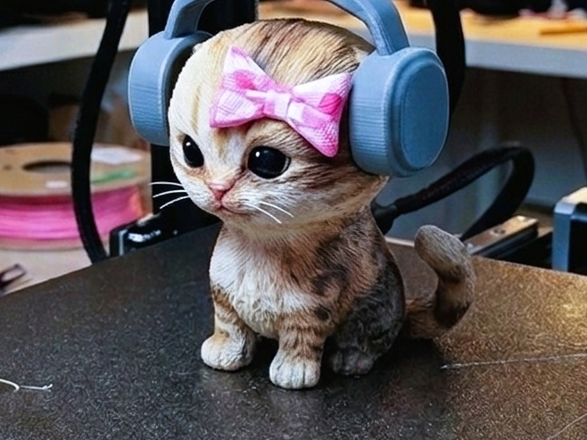 Kawaii Cat s/ plumbob verde