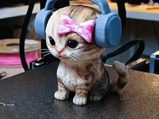 Kawaii Cat s/ plumbob verde