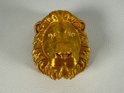 Lion's head bust