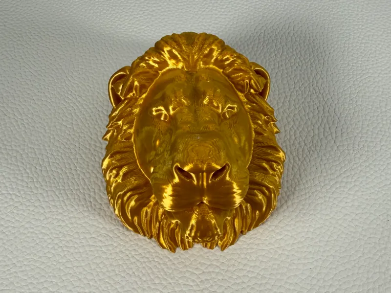 Lion's head bust