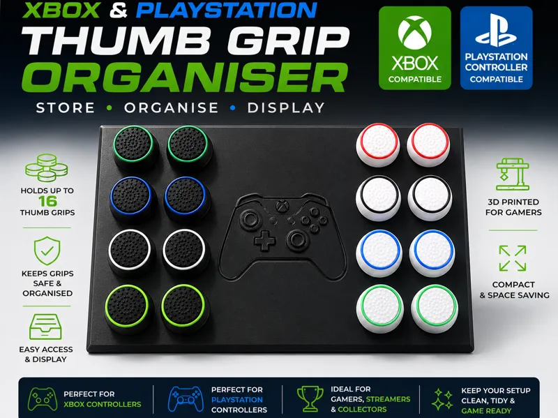 Xbox & Playstation Thumb Grip Organiser Stand 