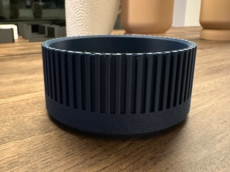 Bowl with fuzzy skin