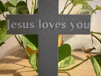 Customizable Faith Cross Desk Stand
