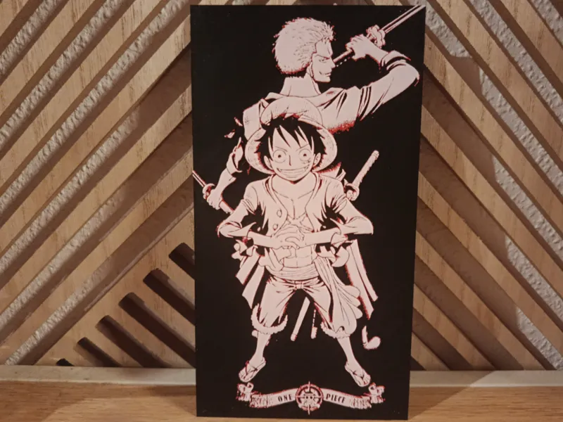 One Piece Luffy X Zoro 3D Bild Hueforge. Nur 36 gr