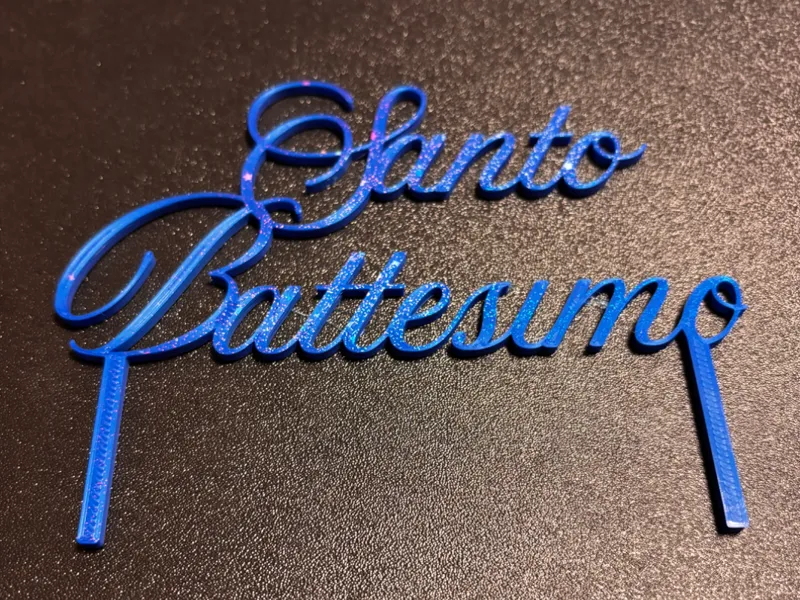 Santo battesimo Cake topper