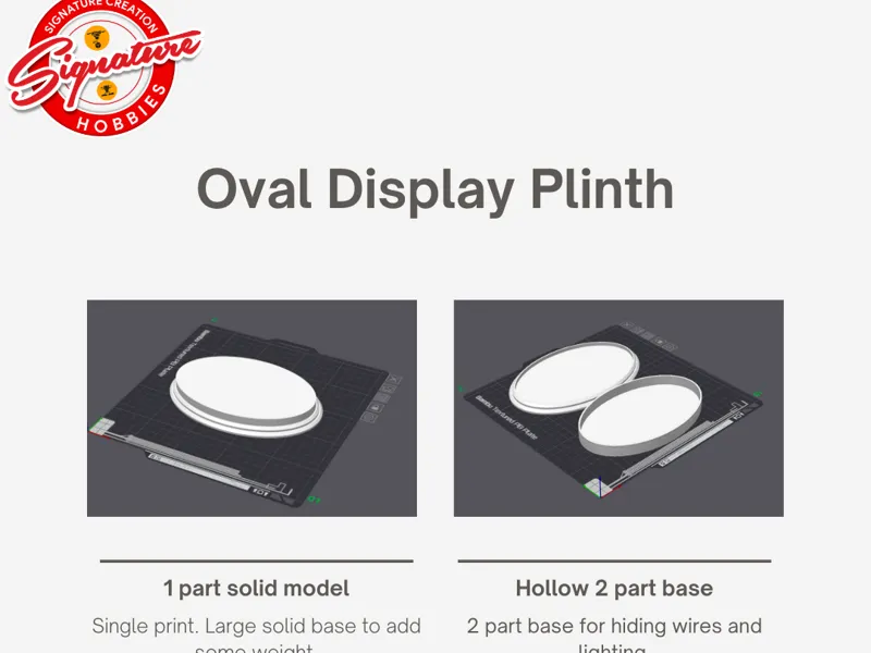 Oval Display Plinth