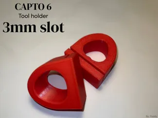 CAPTO 6 toolholder with slot to fit 3mm plate 