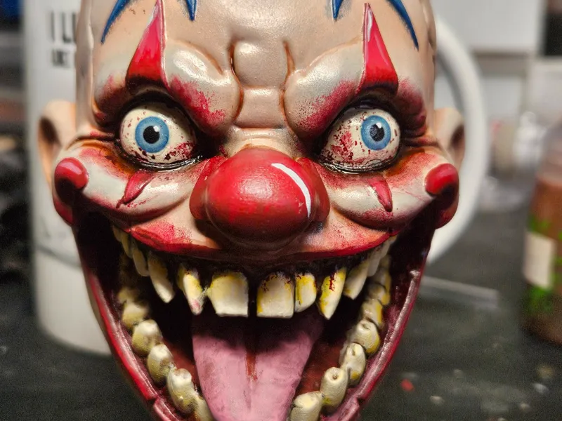 Mr Fancypants Creepy Clown Doll Head Gothic Horror