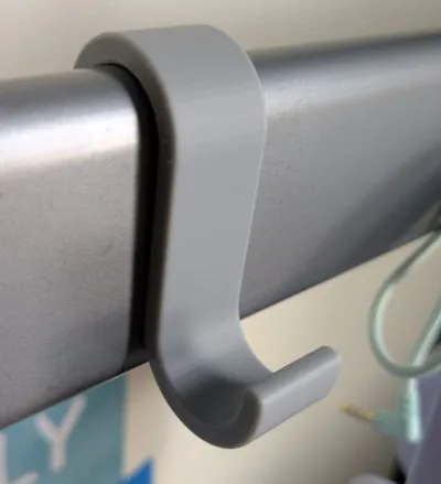 Organizing hanger for Kids bed, 60x21mm rails