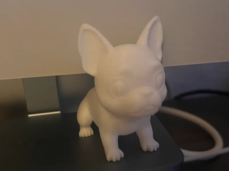 Französische Bulldoggen Statue