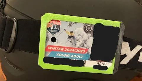 Ski Pass Goggle Holder