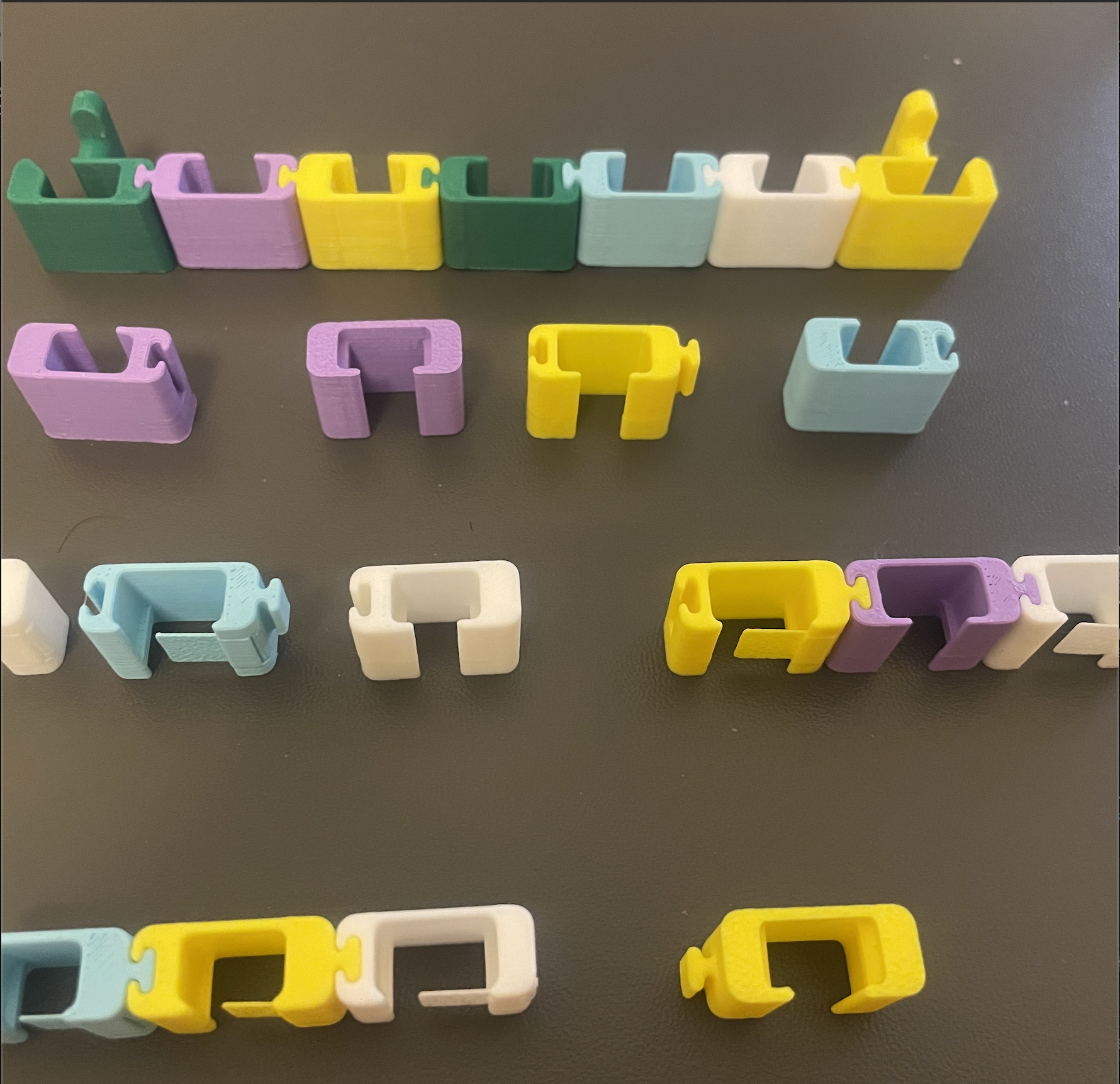 Miniatura 1 do modelo 3D 模块化线卡适配桌面/洞洞板