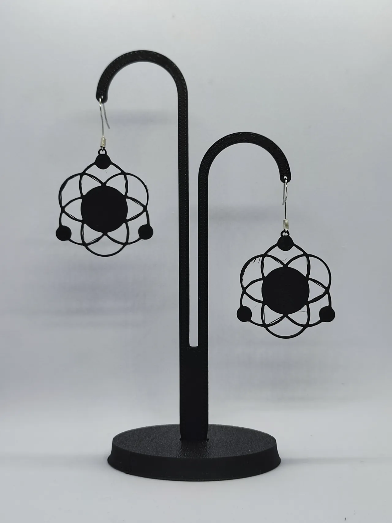 Pendientes Loto Negro view 2