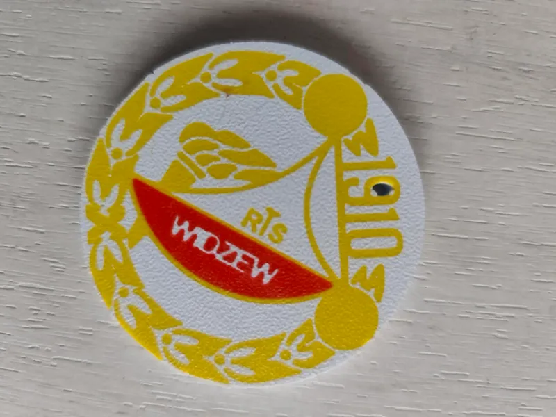 Widzew Łódź Szczegółowe Logo KeyChain