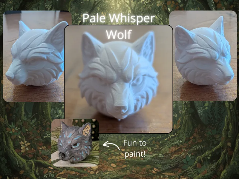 White Whisper – Minimalist Wolf Sculpture