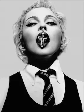 Madonna  with cross