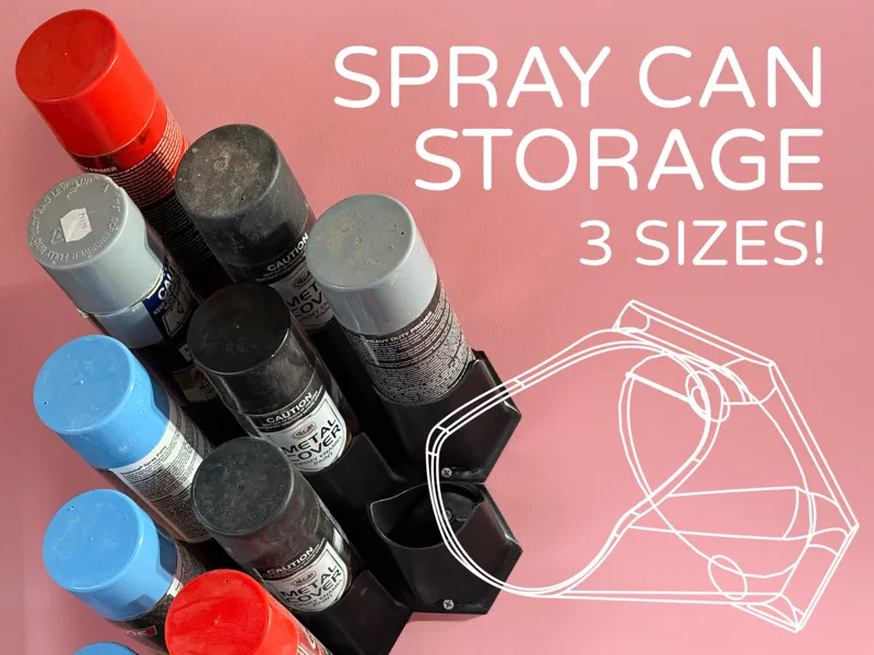 Spray Can Holder by Pork3D.com