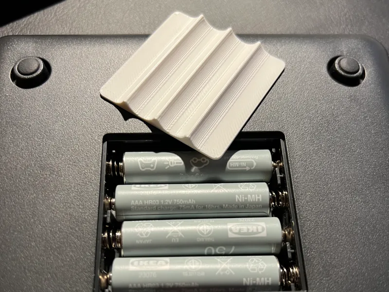 Battery Fixture for IKEA Genomsnitt kitchen scale