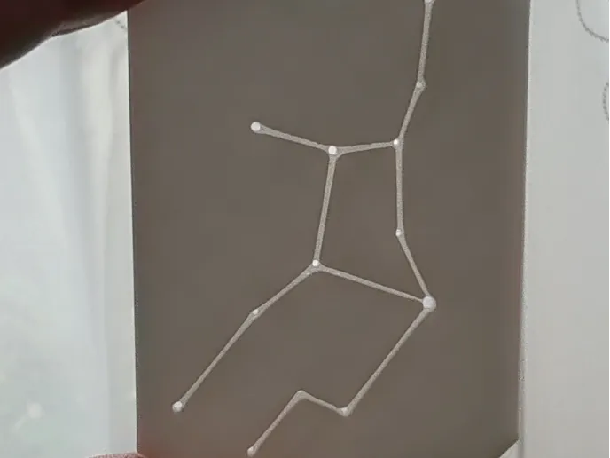 Virgo constellation keychain.
